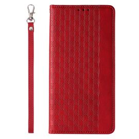 Magnet Strap Case iPhone 14 Plus Case with Flip Wallet Mini Lanyard Stand Red - Apple Cases - Cases - Techbox