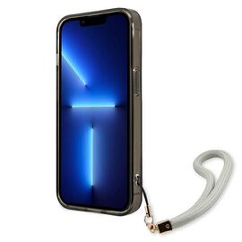 Guess GUHCP13LHTSGSK iPhone 13 Pro / 13 6.1" black/black hardcase Translucent Stap | Techbox