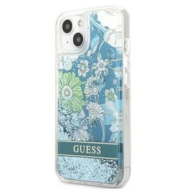 Guess GUHCP13MLFLSN iPhone 13 6.1" green/green hardcase Flower Liquid Glitter | Techbox