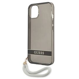 Guess GUHCP13SHTSGSK iPhone 13 mini 5.4" black/black hardcase Translucent Stap | Techbox