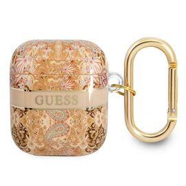 Guess GUA2HHFLD AirPods cover gold / gold Paisley Strap Collection - Smartphone Accessories - Cables & Accessories - Techbox