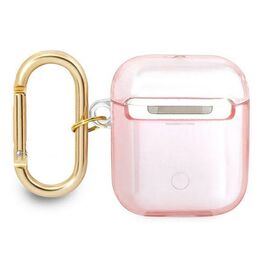Guess GUA2HHTSP AirPods cover pink / pink Strap Collection - Smartphone Accessories - Cables & Accessories - Techbox