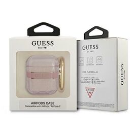 Guess GUA2HHTSP AirPods cover pink / pink Strap Collection - Smartphone Accessories - Cables & Accessories - Techbox