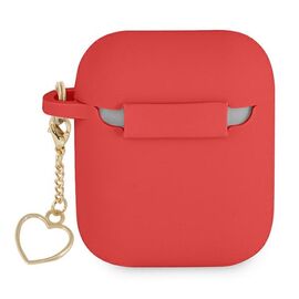 Guess GUA2LSCHSR AirPods cover red/red Silicone Charm Heart Collection | Techbox