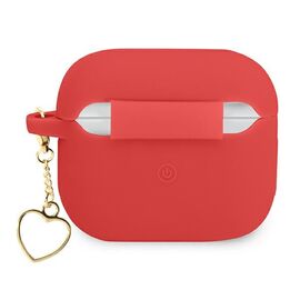 Guess GUA3LSCHSR AirPods 3 cover red/red Silicone Charm Heart Collection | Techbox