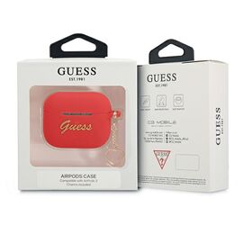Guess GUA3LSCHSR AirPods 3 cover red/red Silicone Charm Heart Collection | Techbox