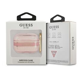 Guess GUAPHHTSP AirPods Pro cover pink/pink Strap Collection | Techbox