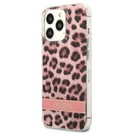 Guess GUHCP13LHSLEOP iPhone 13 Pro / 13 6.1 "pink / pink hardcase Leopard - Apple Cases - Cases - Techbox