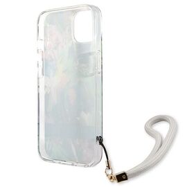 Guess GUHCP13SHFLSB iPhone 13 mini 5.4" blue/blue hardcase Flower Strap | Techbox