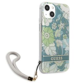 Guess GUHCP13SHFLSN iPhone 13 mini 5.4" green/green hardcase Flower Strap | Techbox