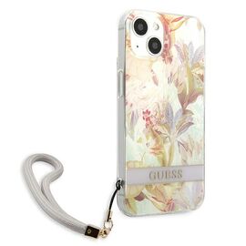 Guess GUHCP13SHFLSU iPhone 13 mini 5.4" purple/purple hardcase Flower Strap | Techbox