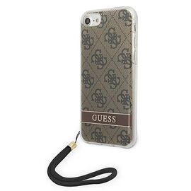 Guess GUOHCI8H4STW iPhone SE 2022 / SE 2020/7/8 brown / brown hardcase 4G Print Strap - Apple Cases - Cases - Techbox