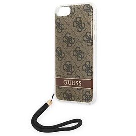 Guess GUOHCI8H4STW iPhone SE 2022 / SE 2020/7/8 brown / brown hardcase 4G Print Strap - Apple Cases - Cases - Techbox
