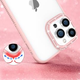 Kingxbar Sparkle Series case iPhone 13 Pro Max with crystals back cover pink | Techbox