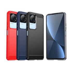 Carbon Case for Xiaomi Poco F4 5G flexible silicone carbon cover black - Uncategorized Cases (2) - Cases - Techbox