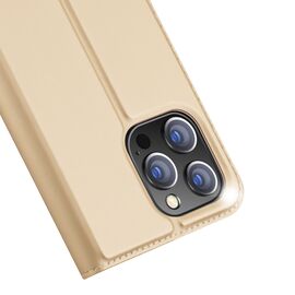 Dux Ducis Skin Pro Holster Flip Cover for iPhone 14 Pro gold | Techbox
