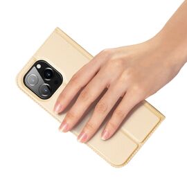 Dux Ducis Skin Pro Holster Flip Cover for iPhone 14 Pro gold | Techbox