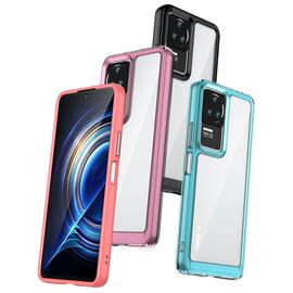 Outer Space Case for Xiaomi Poco F4 5G cover with a flexible frame blue | Techbox