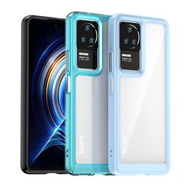 Outer Space Case for Xiaomi Poco F4 5G cover with a flexible frame blue | Techbox