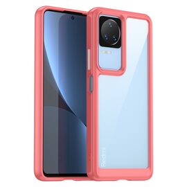 Outer Space Case Xiaomi Poco F4 5G cover with a flexible frame red | Techbox