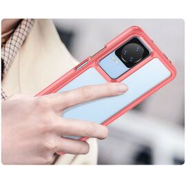Outer Space Case Xiaomi Poco F4 5G cover with a flexible frame red | Techbox