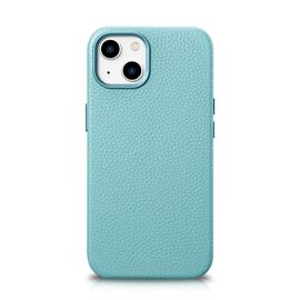iCarer Litchi Premium Leather Case iPhone 14 Magnetic Leather Case with MagSafe Green (WMI14220709-GN) | Techbox