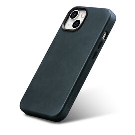 iCarer Oil Wax Premium Leather Case iPhone 14 Plus Magnetic Leather Case with MagSafe Dark Blue (WMI14220703-BU) | Techbox
