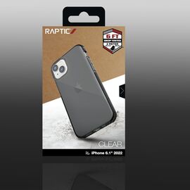 Raptic X-Doria Clear Case iPhone 14 armored cover gray | Techbox