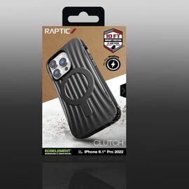 Raptic X-Doria Clutch Case iPhone 14 Pro with MagSafe back cover black | Techbox