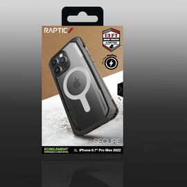 Raptic X-Doria Secure Case for iPhone 14 Pro Max with MagSafe armored cover black - Apple Cases - Cases - Techbox