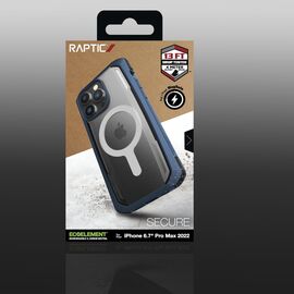Raptic X-Doria Secure Case for iPhone 14 Pro Max with MagSafe armored cover blue | Techbox