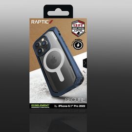 Raptic X-Doria Secure Case for iPhone 14 Pro with MagSafe armored cover blue | Techbox