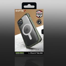 Raptic X-Doria Secure Case iPhone 14 Plus with MagSafe armored cover green | Techbox
