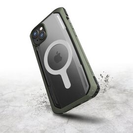 Raptic X-Doria Secure Case iPhone 14 with MagSafe armored cover green | Techbox