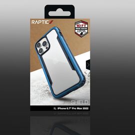 Raptic X-Doria Shield Case iPhone 14 Pro Max armored cover blue | Techbox
