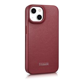 iCarer CE Premium Leather Folio Case iPhone 14 Plus Magnetic Flip Leather Folio Case MagSafe Red (WMI14220715-RD) | Techbox