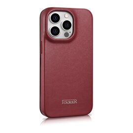 iCarer CE Premium Leather Folio Case iPhone 14 Pro Magnetic Flip Leather Folio Case MagSafe Red (WMI14220714-RD) | Techbox