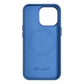 iCarer Litchi Premium Leather Case iPhone 14 Pro Max Magnetic Leather Case with MagSafe Light Blue (WMI14220712-LB) | Techbox