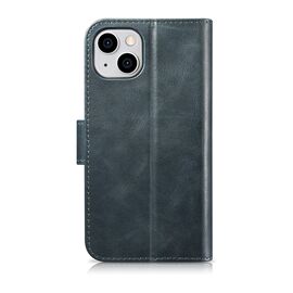 iCarer Oil Wax Wallet Case 2in1 Cover iPhone 14 Plus Anti-RFID Leather Flip Case Blue (WMI14220723-BU) | Techbox