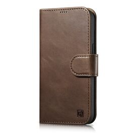 iCarer Oil Wax Wallet Case 2in1 Cover iPhone 14 Plus Anti-RFID Leather Flip Case Brown (WMI14220723-BN) | Techbox