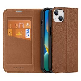 Dux Ducis Skin X2 case for iPhone 14 Plus case with magnetic flap brown - Apple Cases - Cases - Techbox
