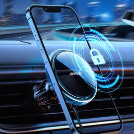 Joyroom Car Holder Qi Wireless Induction Charger 15W (MagSafe for iPhone Compatible) for Ventilation Grille Silver (JR-ZS291) - Smartphone Holders - Smartphones - Techbox