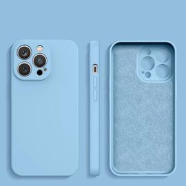 Silicone case iPhone 14 Plus silicone cover light blue | Techbox