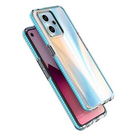 Spring Case for Realme 9 Pro+ / Realme 9 silicone cover with frame black | Techbox