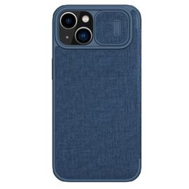 Nillkin Qin Cloth Pro Case Case for iPhone 14 Plus Camera Cover Holster Cover Flip Case Blue | Techbox