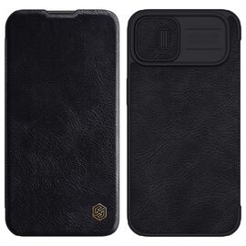 Nillkin Qin Leather Pro Case iPhone 14 Plus Camera Cover Holster Cover Flip Case Black | Techbox