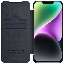 Nillkin Qin Leather Pro Case iPhone 14 Plus Camera Cover Holster Cover Flip Case Black | Techbox