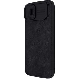Nillkin Qin Leather Pro Case iPhone 14 Plus Camera Cover Holster Cover Flip Case Black | Techbox