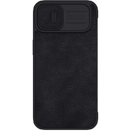 Nillkin Qin Leather Pro Case iPhone 14 Plus Camera Cover Holster Cover Flip Case Black | Techbox