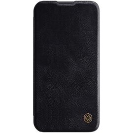 Nillkin Qin Leather Pro Case iPhone 14 Plus Camera Cover Holster Cover Flip Case Black | Techbox